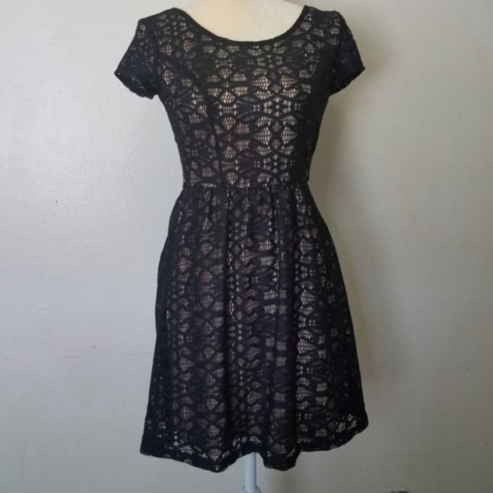 Speechless black lace detail dress size 5
